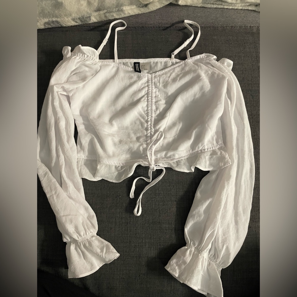 H&M Divided Crisp White Blouse
